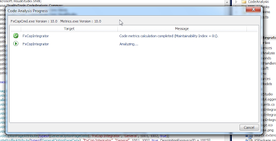 Code analysis progress Code analysis progress