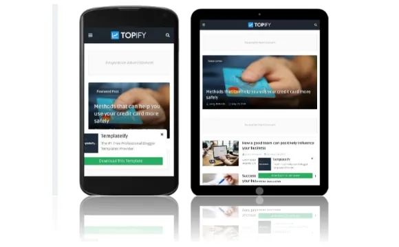 Topify blogger template
