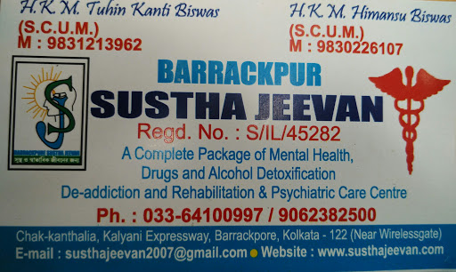 Barrackpur Sustha Jeevan, Chak-Kanthalia, Near Wireless Gate,, Kalyani Expy, Kolkata, West Bengal 700122, India, Rehabilitation_Centre, state WB