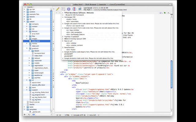 Textwrangler - free html editor for mac Textwrangler - free html editor for mac