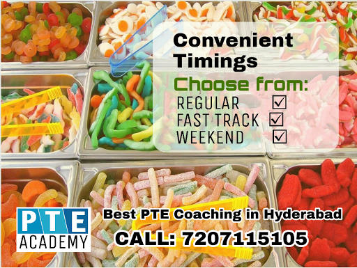 PTE Academy: Best PTE coaching in Hyderabad: We Have NO Branches, 102, Imperial Building, Behind Sai Baba Temple, Pillar No. 54, Padmanabha Nagar Colony, Mehdipatnam, Hyderabad, Telangana 500028, India, English_Language_School, state TS