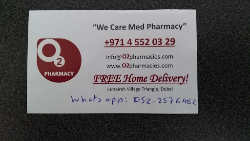 O2 Pharmacy : We Care Med Pharmacy, Gpar/ G RO1 Jumeirah Village Triangle - Dubai - United Arab Emirates, Pharmacy, state Dubai