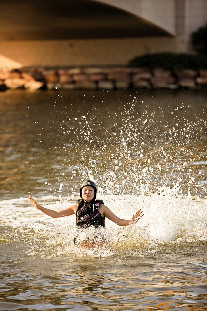 Flyboard jet ski at the Lake by Las Vegas.