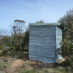 The loo shelter at Round Mountain Hut (289819)