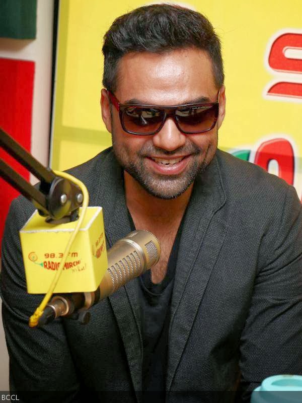 Abhay Deol during the promotion of the movie One By Two, held at Radio Mirchi, in Mumbai. 