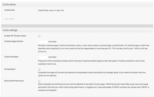 WP Simple Cache