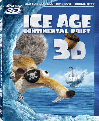 Ice Age 4, Continental Drift, 3D, BD, Blu-ray, Disc, Home video, Cover, Image, Box Art