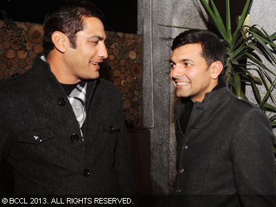 Siddharth Sahib Singh (R)during the launch of Cafe Ludus.