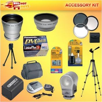 25PC best buy Accessory Kit for PANASONIC PV-GS400 GS200 GS120 GS250 GS180 GS300 GS500 GS320