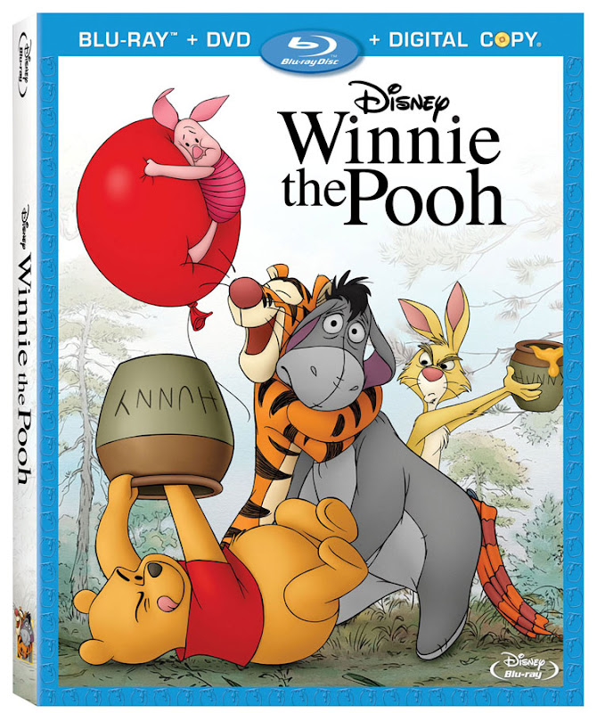 Winnie The Pooh, 2011, 3Disc, Bluray, Combo,Art, image, cover