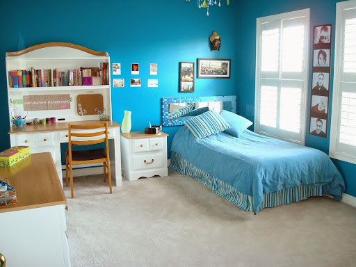 blue bedroom furniture