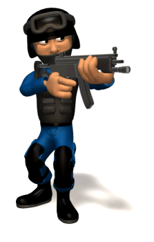 GIF policia policial arma - GIF animado em GIFER