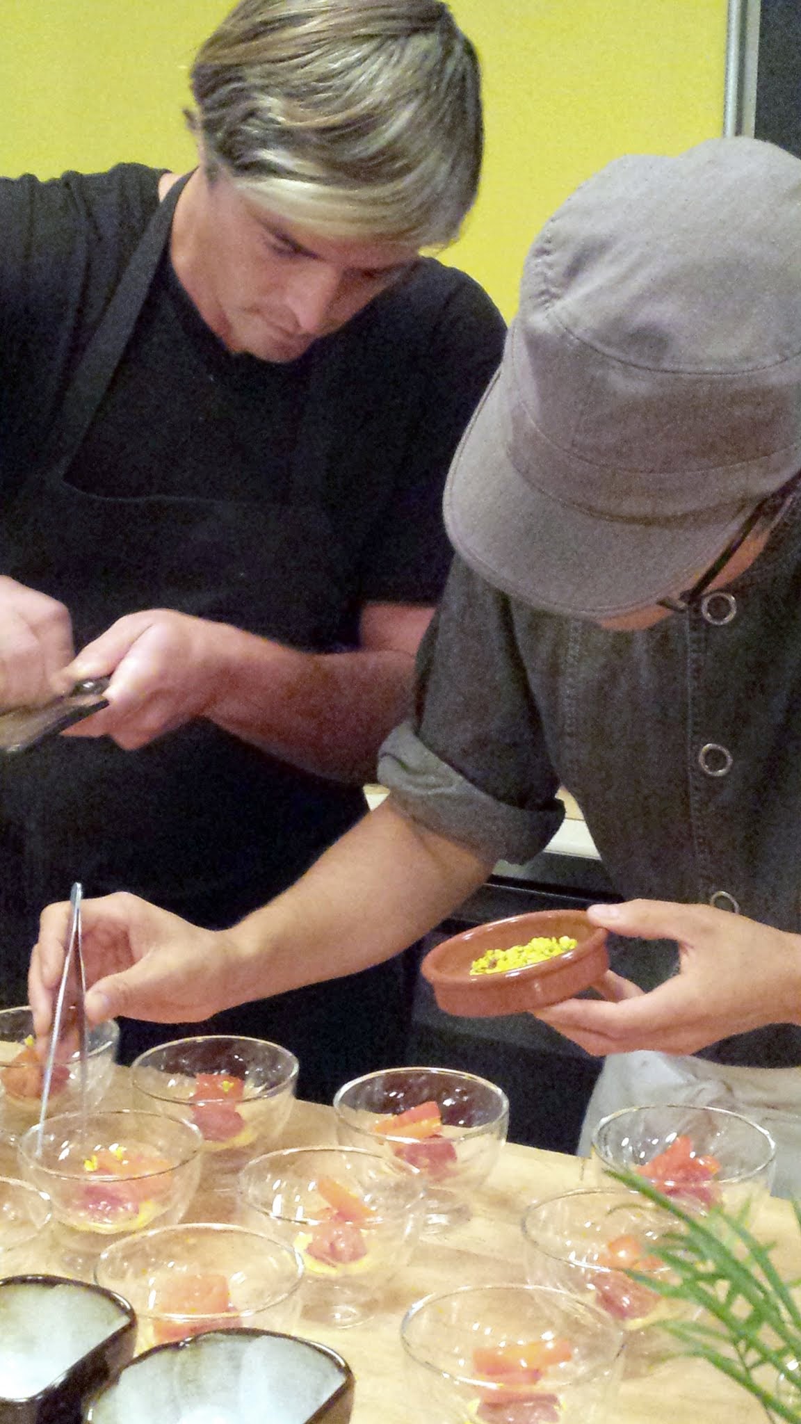 Nodoguro PDX demonstrates teamwork in plating with Sous Chef Mark Wooten and Chef de Cuisine Ryan Roadhouse