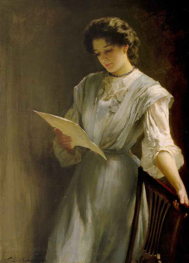 Thomas Benjamin Kennington - Reading the letter
