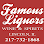 Famous Liquors Wine & Spirits with Drive Thru Logo