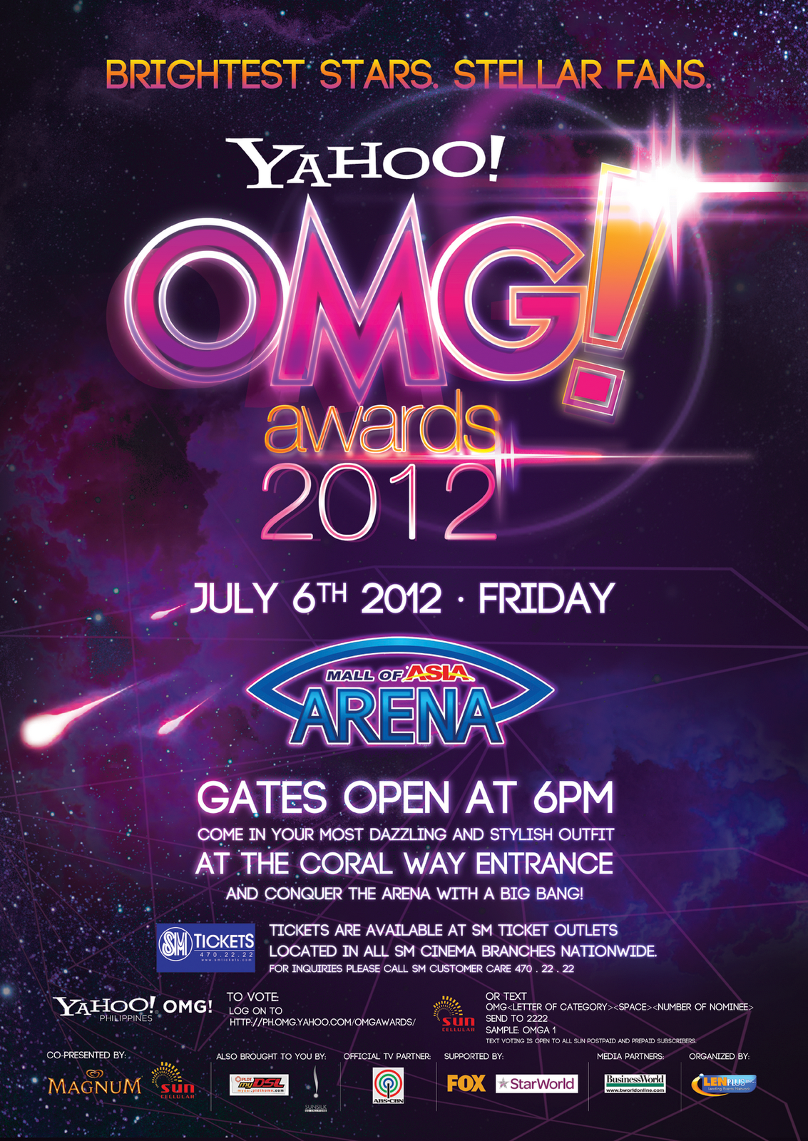 Yahoo! OMG Awards! 2012 Tickets Contest