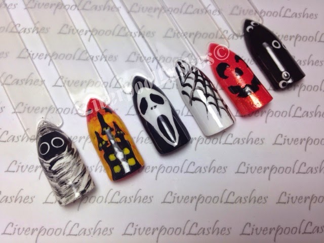liverpoollashes liverpool lashes halloween nails nail tech pro beauty blogger 