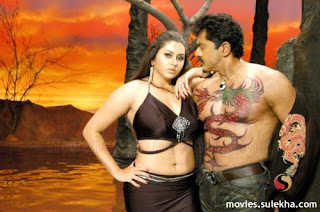 Sarath Kumar with a Dragon Tattoo on his Chest