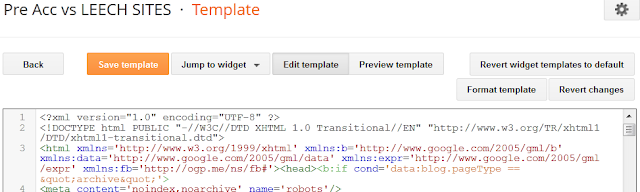 New template editor