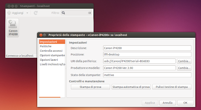 driver per stampanti Canon in Ubuntu 13.10 Saucy