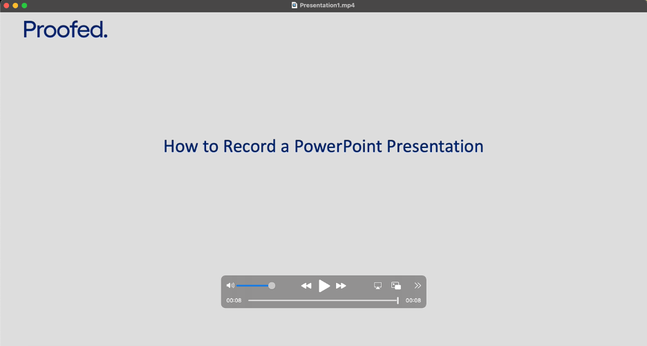 how record power point presentation