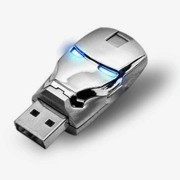  Marvel Avengers USB2.0 8GB Sticks Iron man Silver War Machine flash drive