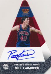 12/13 Bill Laimbeer Panini Preferred Red Auto