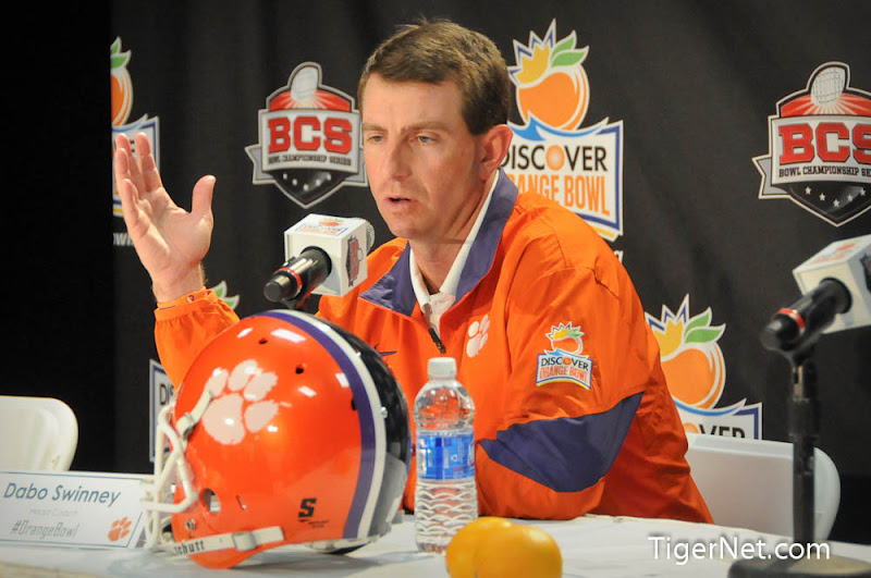 Orange Bowl Photos - 2012, Bowl Game, Dabo Swinney, Football, Orange Bowl, West Virginia