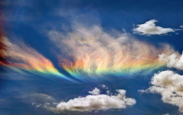 Circumhorizontal arc which is also known as a fire rainbow.