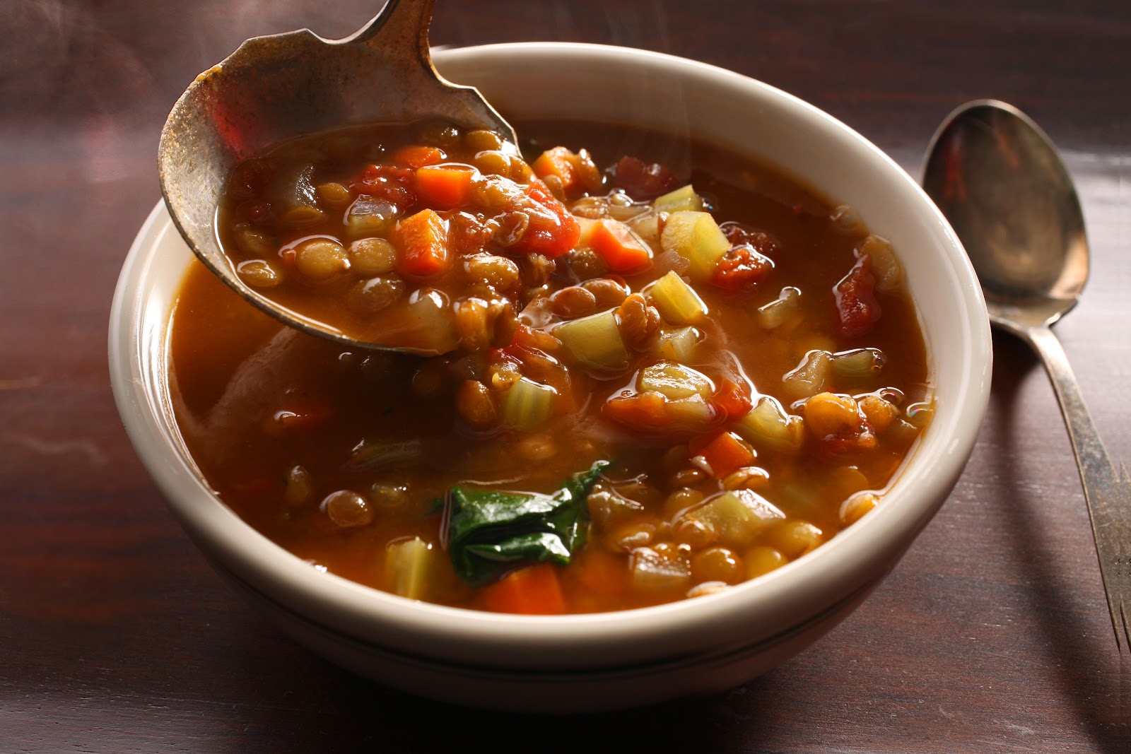 Hot lentil soup
