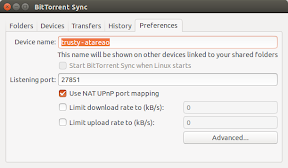 Android y Ubuntu sincronizados por Bittorrent Sync + interfaz