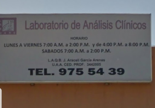 LABGARE Laboratorio de Análisis Clínicos, Avenida Aguascalientes 1701, Fraccionamiento Lomas de Santa Anita, 20169 Aguascalientes, AGS, México, Laboratorio médico | AGS