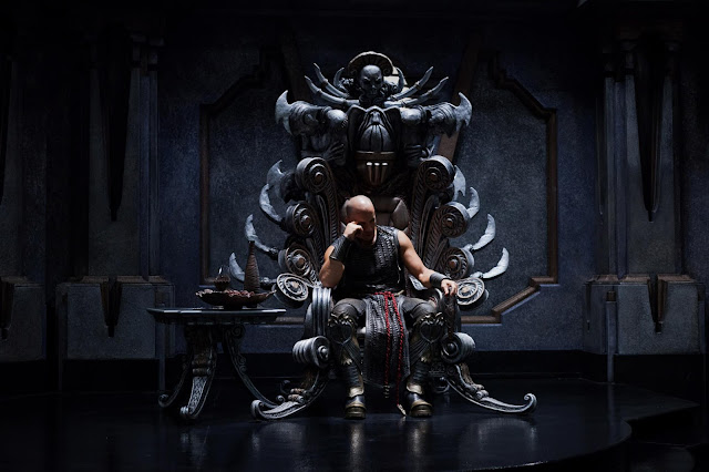 King Riddick on the Necromonger Throne 