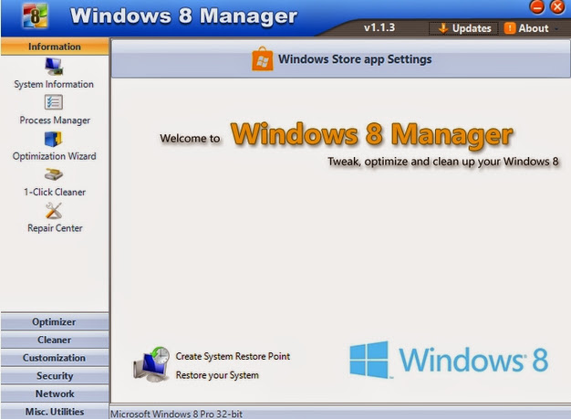 Windows 8 Manager v1.1 Optimizacion y Mantenimiento [Ingles] 2013-07-17_20h04_34