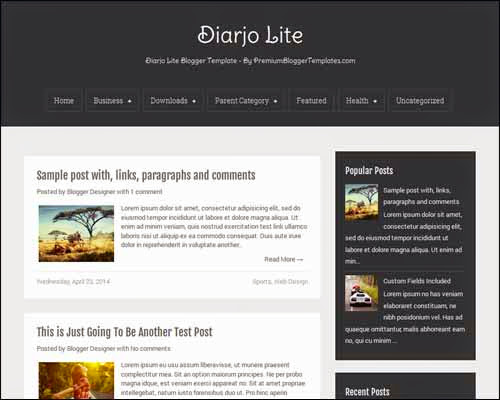 Delivery Lite Free Blogger Template