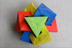 Four Triangular Prisms by Daniel Kwan Instructions: http://www.flickr.com/photos/8303956@N08/sets/72157600536875252/