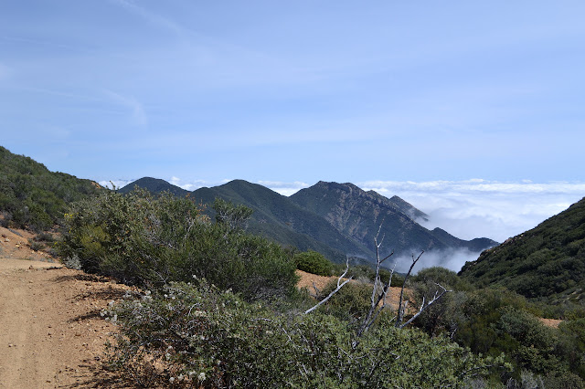 White Ledge with clouds swirling