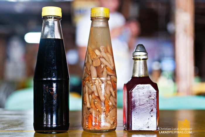 Chicken Inasal Condiments at Bacolod's Manokan Country