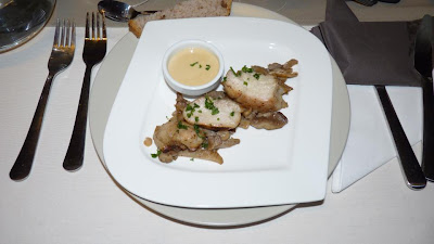 Riz de veau et pleurotes à la sauce foie gras - recette indexée dans les Entrées