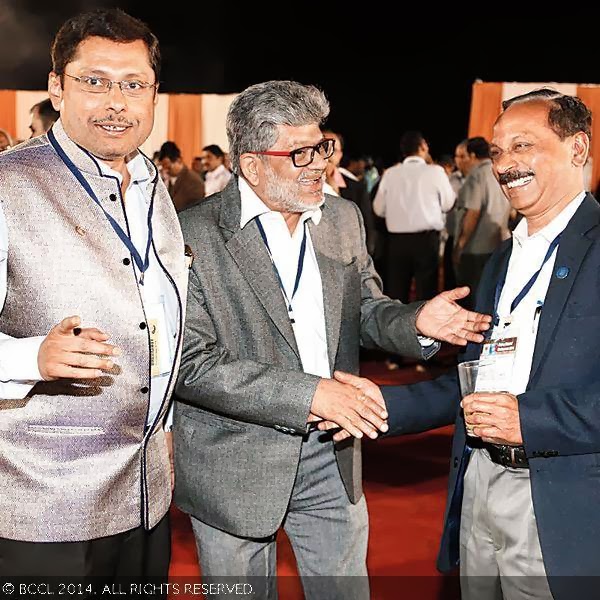Girish Landge, Hemant Doshi and Sanjay Kulkarni during the Rotary District Conference for District 3131, held in Pune.