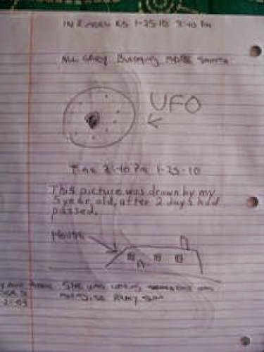 5 Year Old Draws Ufo After Sighting