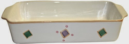  Caleca Diamonds Large Rectangular Baking Dish