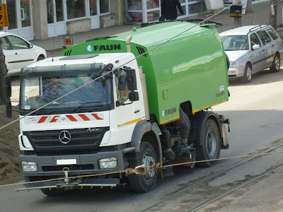Mercedes Benz Axor Sweper Truck White Cab