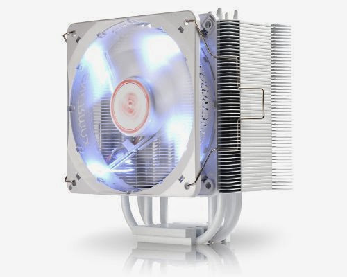  Enermax Cluster CPU Air Cooler with 120mm LED Fan Cooling ETS-T40-W, White