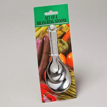 4pc Stainless Steel Measuring Spoons