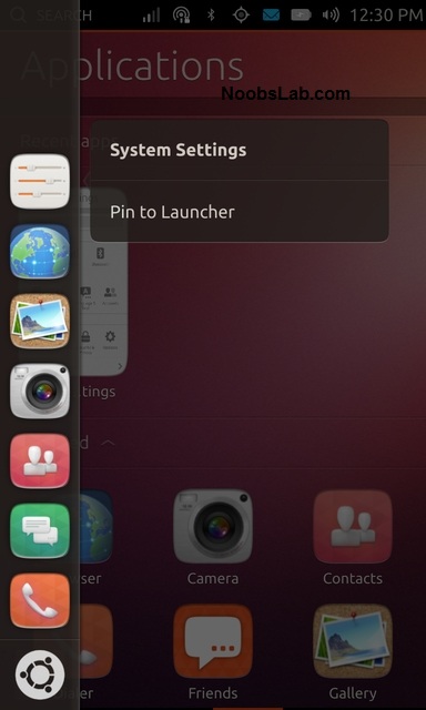 Ubuntu Touch web launcher
