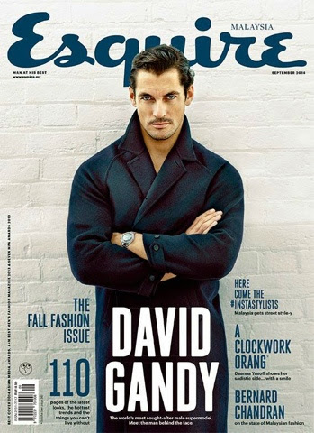 DIARY OF A CLOTHESHORSE: David Gandy covers Esquire Malaysia September 2014