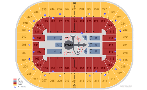 Troubadour La Seating Chart