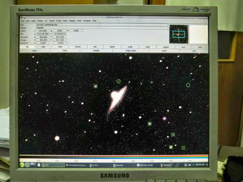 Galactic Flying Saucer Found On Computer Screen At Tololo Observatory Chile