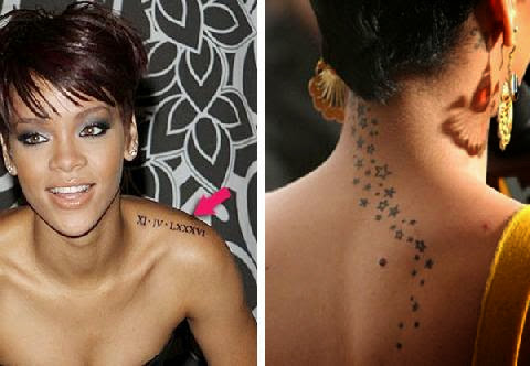 Rihanna   Rihanna Tattoos with Meanings and Photos